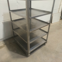 Rvs kar - 77x87x137 cm